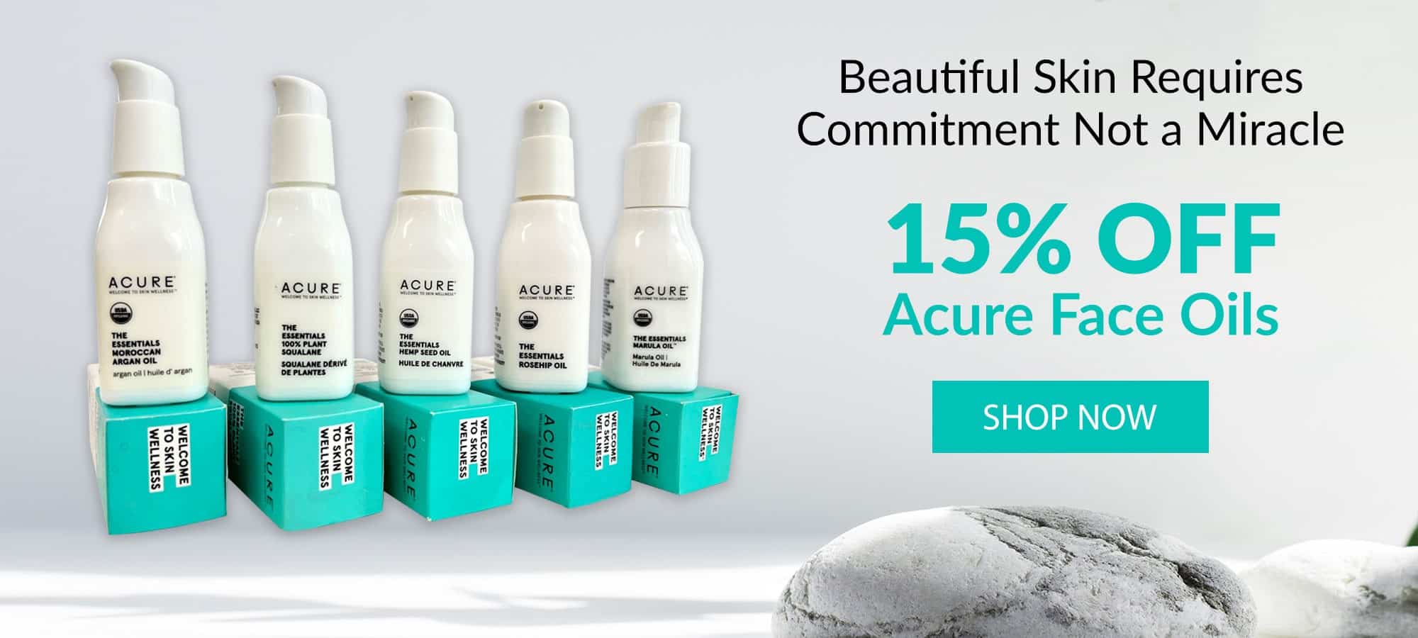 Acure face oils 15% off