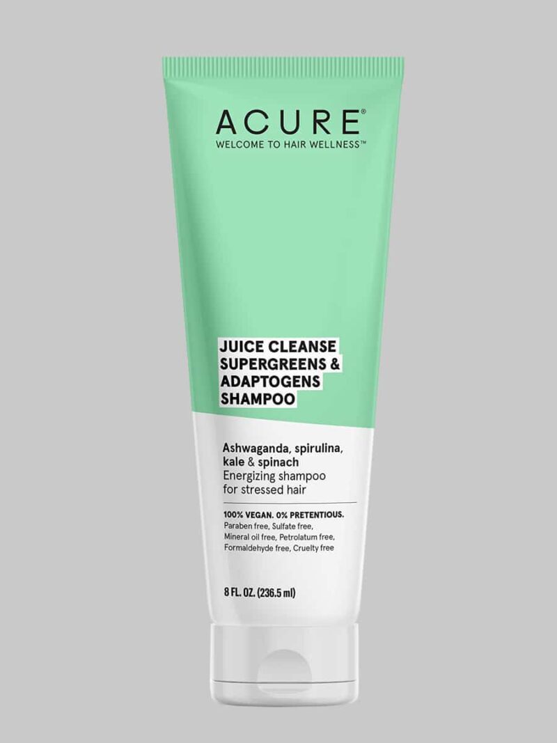 Acure Juice Cleanse Supergreens and Adaptogens Shampoo 8 oz
