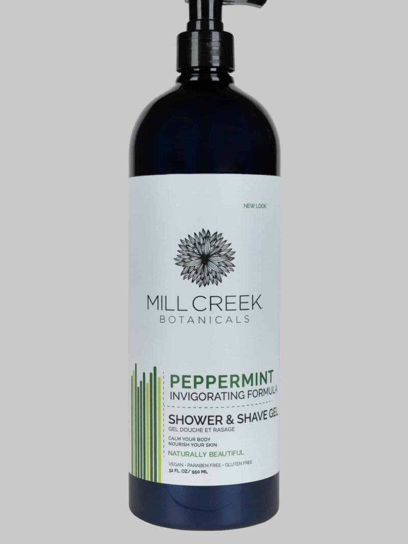 Mill Creek 2 in 1 Shower & Shave Gel Peppermint 32 oz
