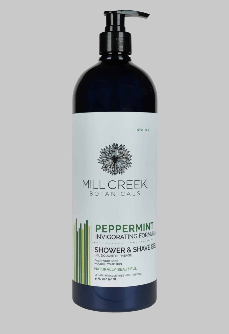 Mill Creek 2 in 1 Shower & Shave Gel Peppermint 32 oz