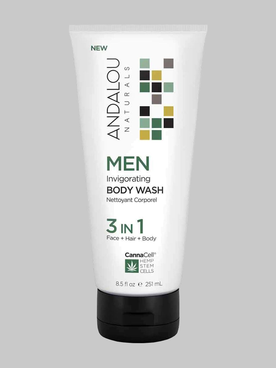 Andalou Naturals MEN Invigorating Body Wash 3 IN 1