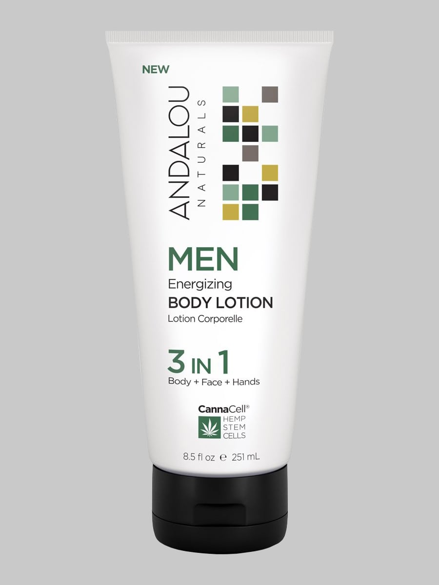 Andalou Naturals MEN Energizing Body Lotion 3 IN 1
