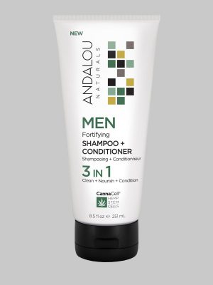 Andalou Naturals MEN Fortifying Shampoo + Conditioner 3 IN 1